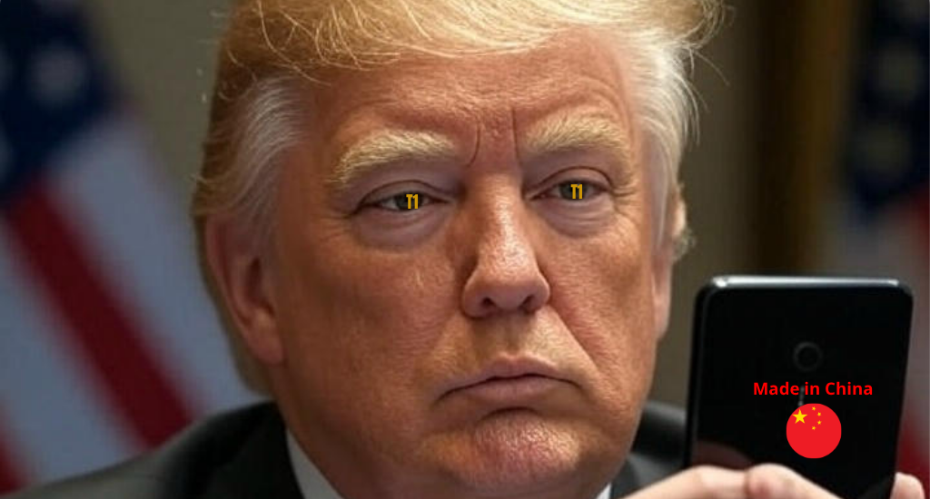 Trump lança smartphone T1 "made in USA" que é chinês. Critica Apple por terceirizar enquanto faz o mesmo.
