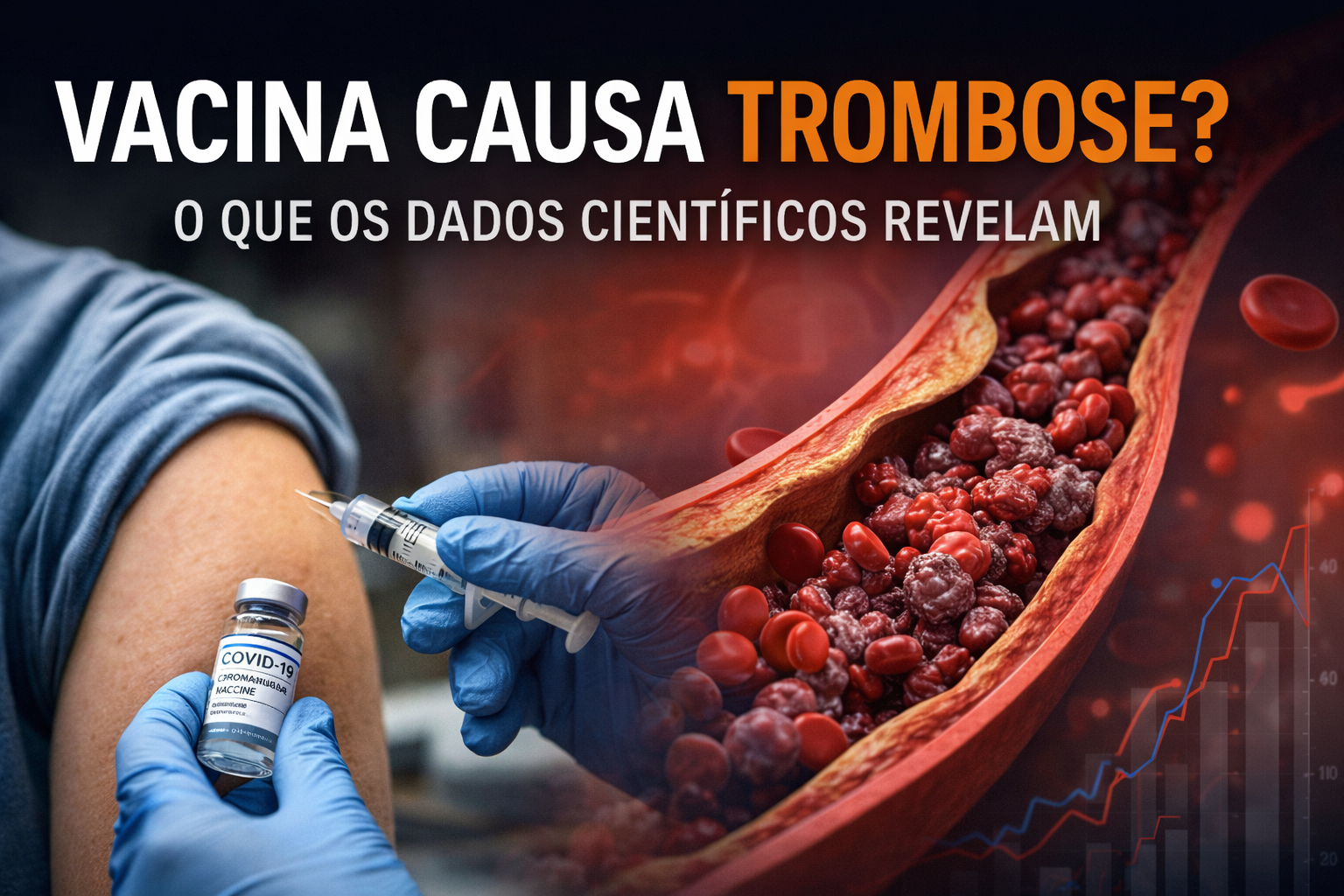 Vacina causa trombose? Risco é 1.600 vezes menor que da COVID-19. Veja dados científicos sobre VITT, sinais de alerta e tire suas dúvidas.