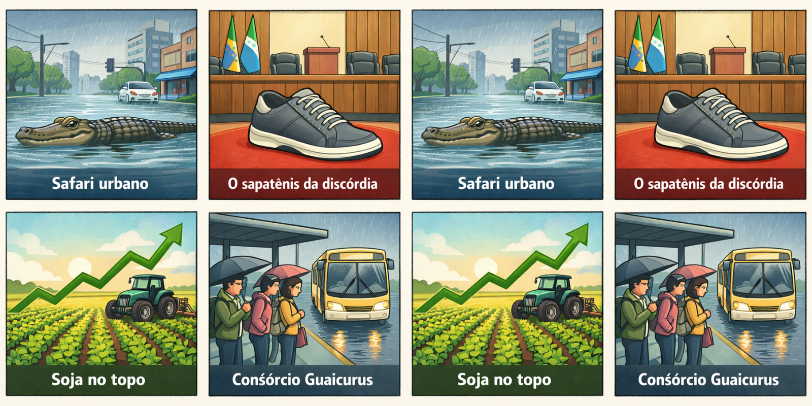 Londres de pisante novo, soja batendo recorde e o alerta de jacarés na pista. Fique por dentro das principais notícias de Campo Grande e MS agora mesmo!